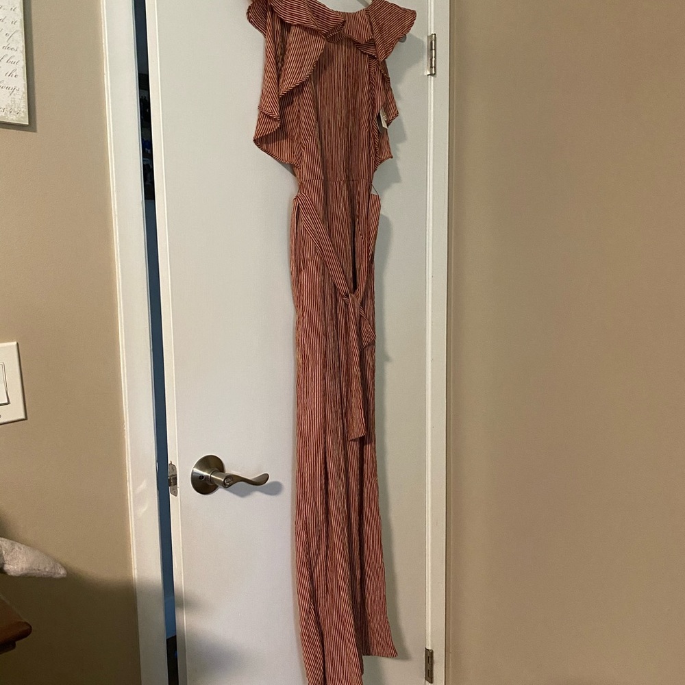 Anthropologie Striped Jumpsuit